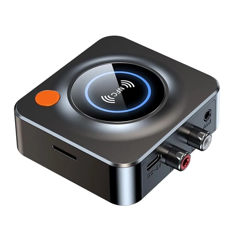 eppfun Bluetooth 5.3 Receiver with NFC & TF Card Slot, 3.5mm AUX/RCA Wireless Audio Adapter for Home Stereo Systems, 10m Range - main product image