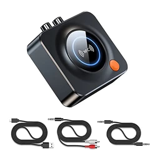 eppfun Bluetooth 5.3 Receiver with NFC & TF Card Slot, 3.5mm AUX/RCA Wireless Audio Adapter for Home Stereo Systems, 10m Range thumbnail 7