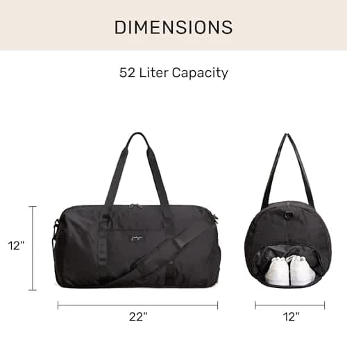 Jadyn 22" Women's Large Duffel/Weekender Bag with Shoe Pocket | Stylish Travel & Sports Bag thumbnail 5