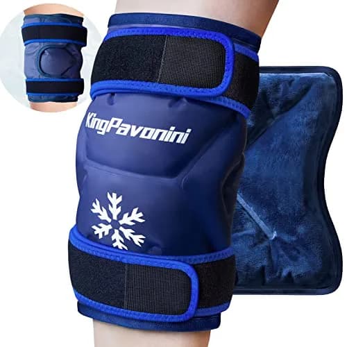 KingPavonini XXL Knee Ice Pack Wrap Around Entire Knee | Cold Therapy for Pain & Swelling Relief - main product image