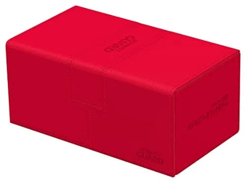 Ultimate Guard Twin Flip'n'Tray 200+ Storage Box for 200 Double-Sleeved TCG Cards | Microfiber & Magnetic Closure thumbnail 2