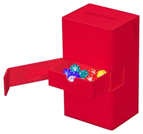 Ultimate Guard Twin Flip'n'Tray 200+ Storage Box for 200 Double-Sleeved TCG Cards | Microfiber & Magnetic Closure thumbnail 3
