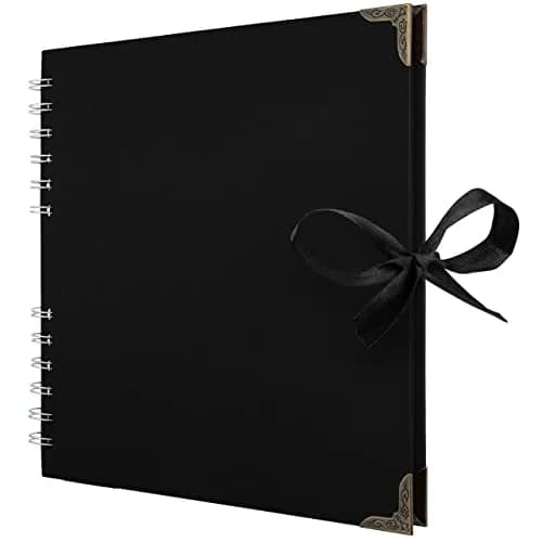 Bstorify Scrapbook Album, 8 x 8 Inch | Durable 60 Pages, Black, Creative Memory Book thumbnail 1