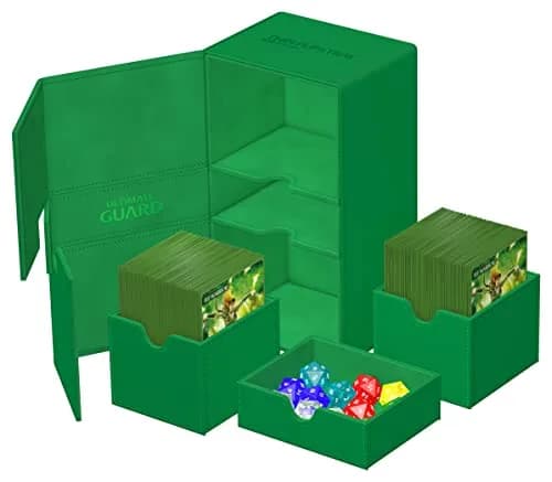Ultimate Guard Twin Flip'n'Tray 200+ Deck Case for 200 Double-Sleeved TCG Cards | Microfiber & Magnetic Closure thumbnail 5