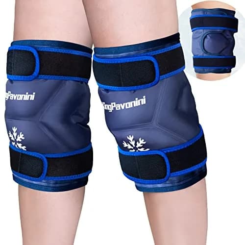 KingPavonini XXL Knee Ice Pack Wrap Around Entire Knee 2 Pack | Large Gel Cold Therapy for Pain & Swelling thumbnail 2