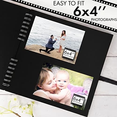 Bstorify Scrapbook Album 10 x 10 Inch Black | Durable & Creative Memory Book thumbnail 4