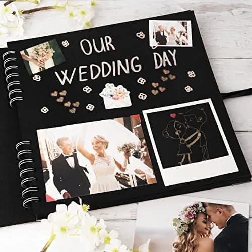 Bstorify Scrapbook Album 10 x 10 Inch Black | Durable & Creative Memory Book thumbnail 5