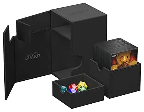 Ultimate Guard Flip'n'Tray 100+ Deck Case for 100 Double-Sleeved TCG Cards + Dice Tray | Magnetic Closure & Microfiber Lining thumbnail 4