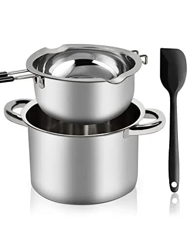 Marsheepy 1200ml Chocolate Melting Pot with 2800ml Stainless Steel Pot | Rust-Proof 304 Steel, Dishwasher Safe thumbnail 1