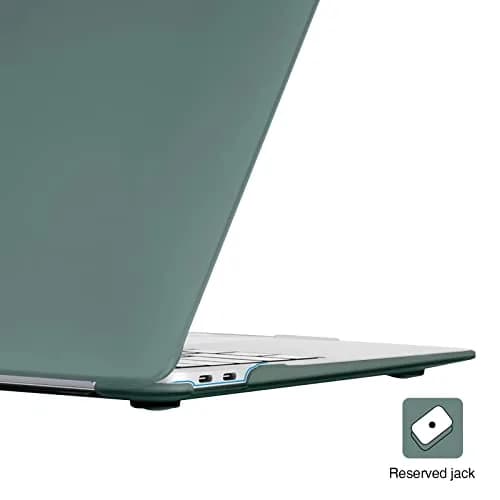 EooCoo Crystal Case for MacBook Pro 13-inch M2 M1 (A2338 A2289 A2251 A2159 A1989 A1706 A1708) | Matte Green Hard Shell Protection thumbnail 4
