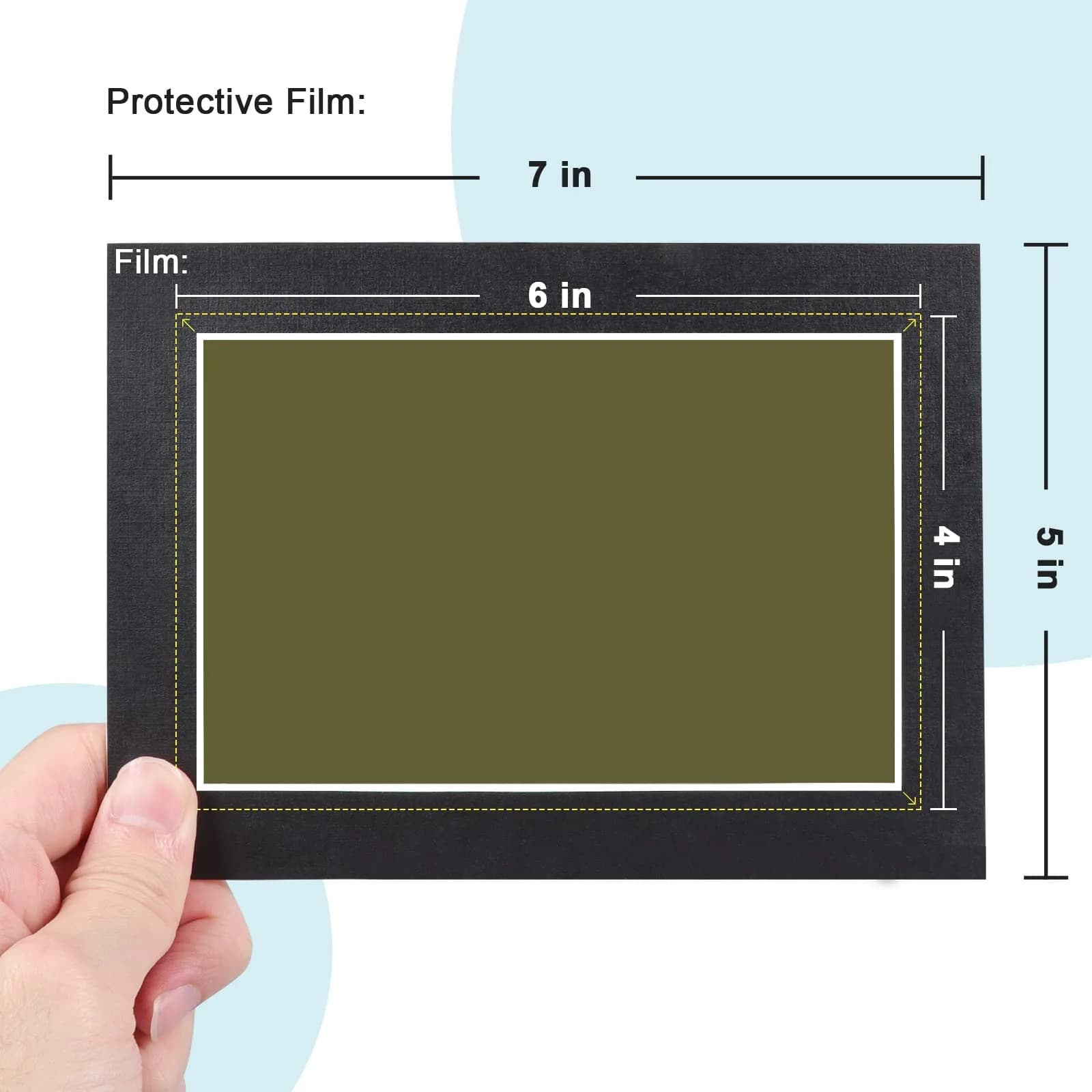 Learay Magnetic Field Viewing Film 15.24cm x 10.16cm (6 x 4 Inch) | Visualize Magnetic Flux Patterns - view 2