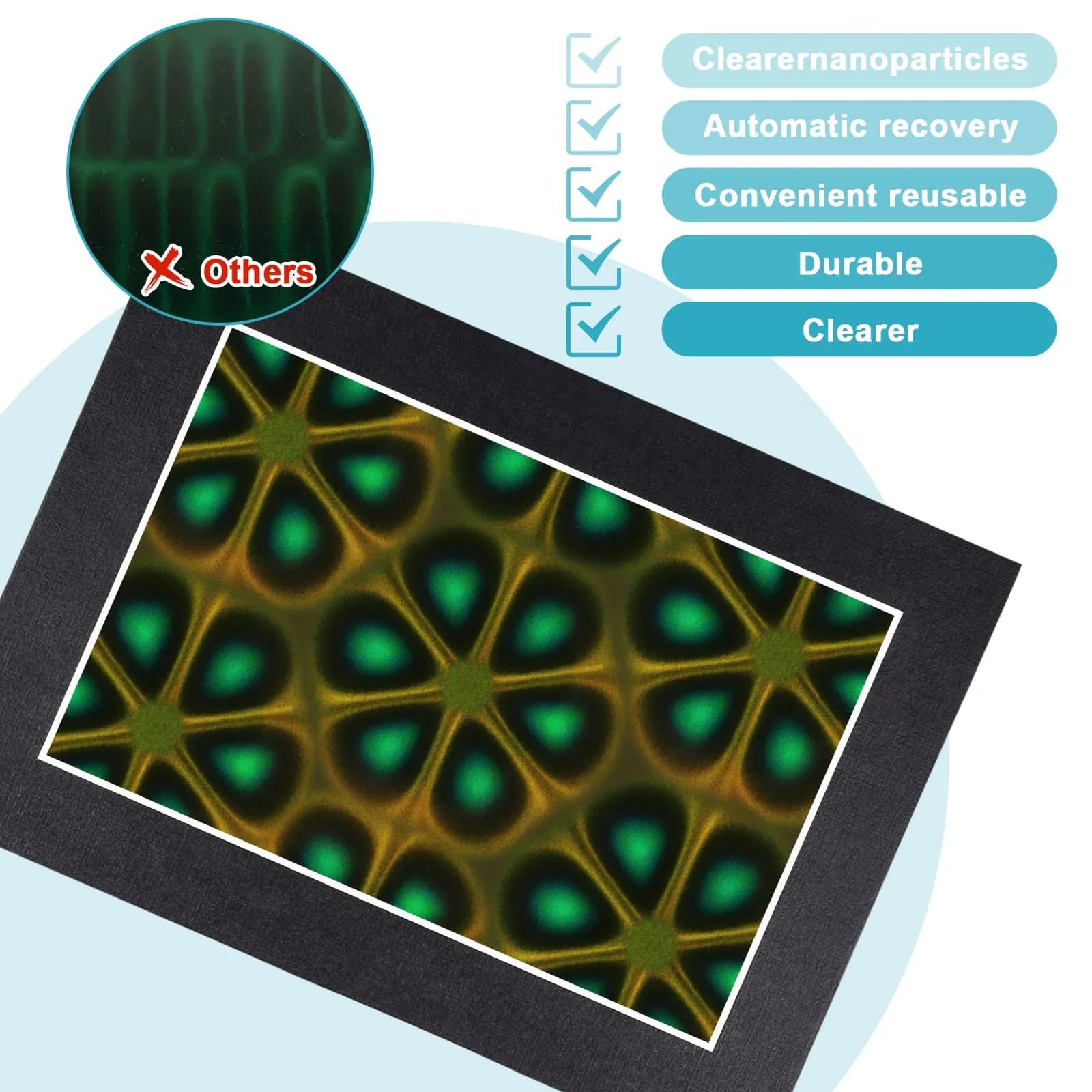 Learay Magnetic Field Viewing Film 15.24cm x 10.16cm (6 x 4 Inch) | Visualize Magnetic Flux Patterns - view 4