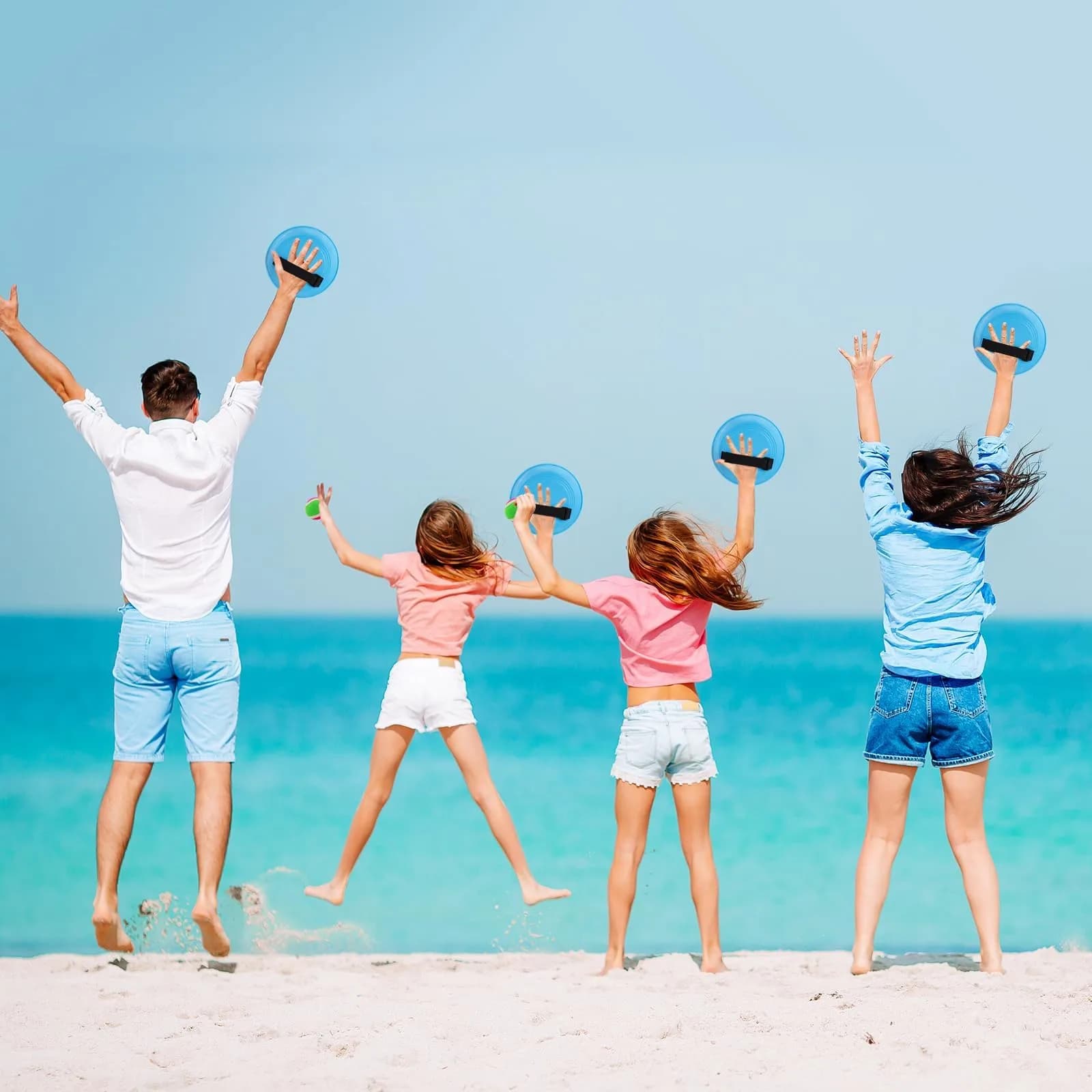 Ayeboovi Sticky Toss and Catch Ball Game 6 Paddles 3 Balls | Outdoor Fun for Ages 3-12 - view 4