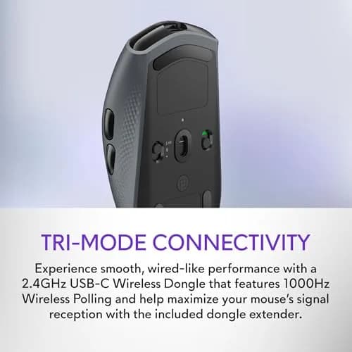 Alienware AW720M Tri-Mode Wireless Gaming Mouse - 26,000 DPI, 8 Programmable Buttons, Magnetic Charging, Dark Side of The Moon thumbnail 4