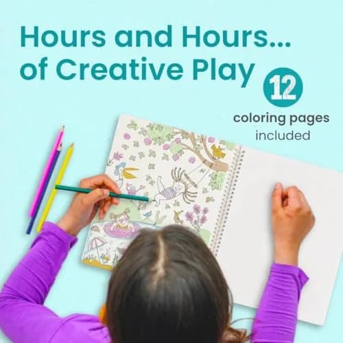 CUPKIN Into The Forest Sticker Book 500+ Stickers | 12 Scenes & Coloring Pages for Ages 2-8 thumbnail 5