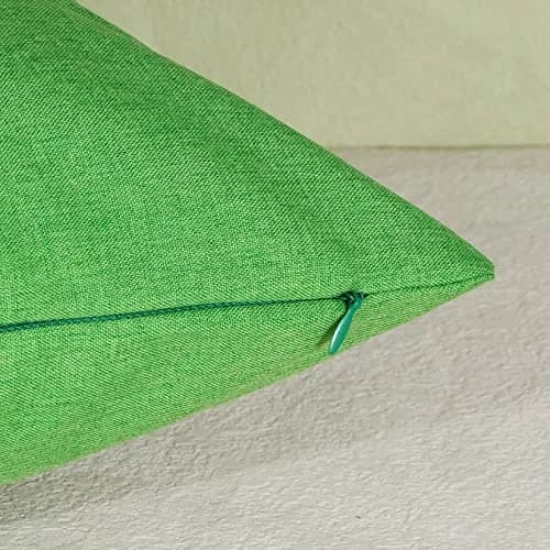yeabwps Pack of 4 Decorative Outdoor Waterproof Throw Pillow Covers ONLY Square Garden Cushion Cases for Patio, Couch, Tent and Sofa, 18 x 18 Inches (Blue-Green, Blue, Green, Light Green) thumbnail 7
