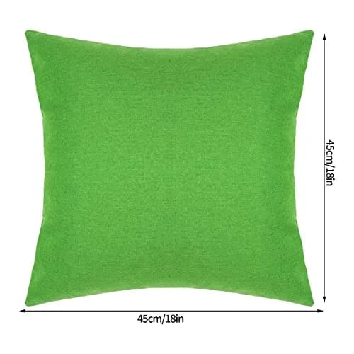 yeabwps Pack of 4 Decorative Outdoor Waterproof Throw Pillow Covers ONLY Square Garden Cushion Cases for Patio, Couch, Tent and Sofa, 18 x 18 Inches (Blue-Green, Blue, Green, Light Green) thumbnail 2