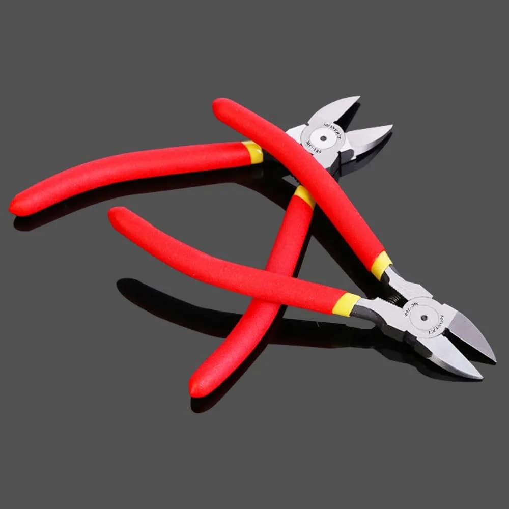 MONVICT 2 Pack 6 inch Wire Cutters Precision Flush Side Cutters | Heavy Duty Pliers for Cables, Wires, Zip Ties - view 7