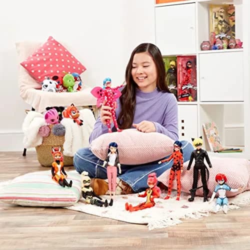 Bandai Miraculous Ladybug & Cat Noir Dolls 26cm | Articulated Superhero Figures with Accessories thumbnail 5