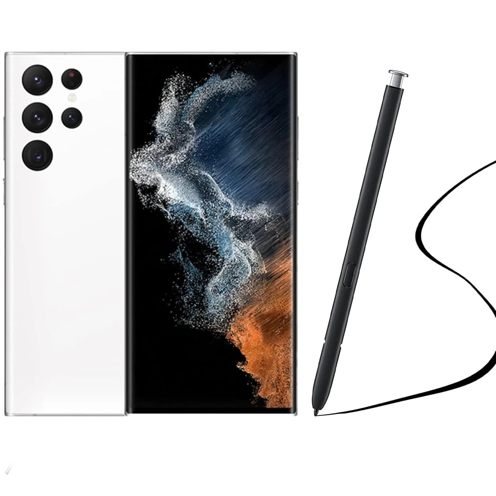 Alovexiong Replacement S Pen for Samsung Galaxy S22 Ultra 5G SM-S908 (White) | 4096 Pressure Levels - main product image
