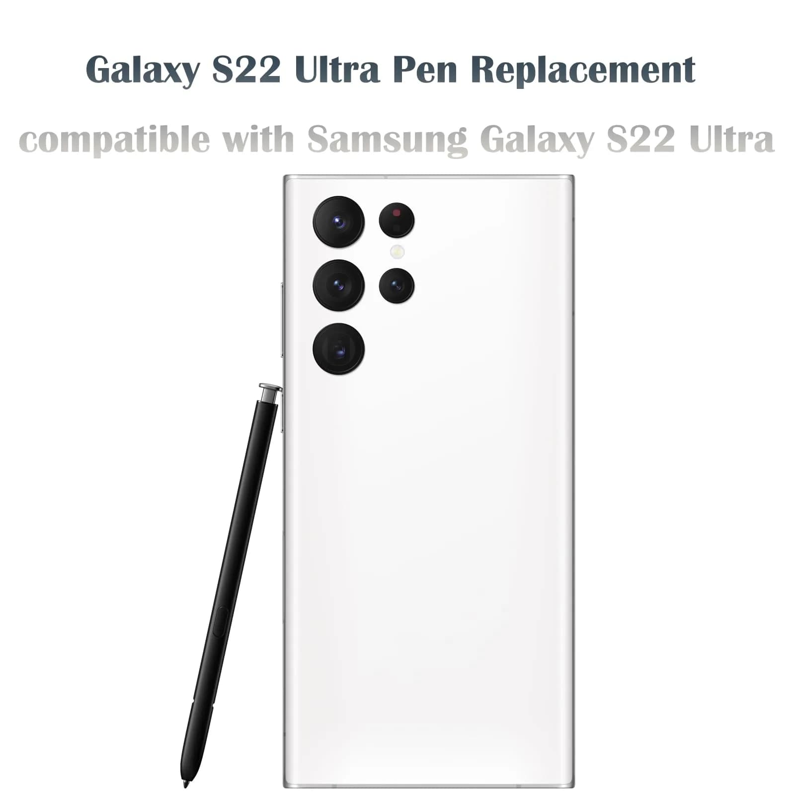 Alovexiong Replacement S Pen for Samsung Galaxy S22 Ultra 5G SM-S908 (White) | 4096 Pressure Levels - view 4