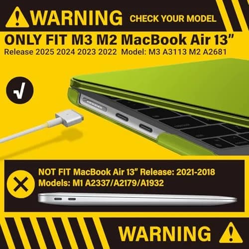 IBENZER MacBook Air 13 Inch Case M5 M4 M3 M2 | Hard Shell Cover for 2022-2026 Models thumbnail 3