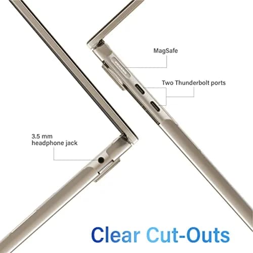 IBENZER MacBook Air 13 Inch Case Crystal Clear | Ultra-Light & Secure Fit for 2022-2026 thumbnail 4