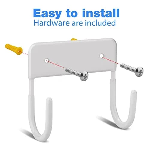 RIUOTA Wall Mount Ironing Board Hanger in White | Space-Saving Laundry Organizer thumbnail 4