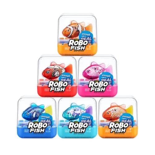 Robo Alive Robo Fish Robotic Swimming Fish (2 Pack, Red + Blue) | Water Activated Toy for Kids 3+ thumbnail 8