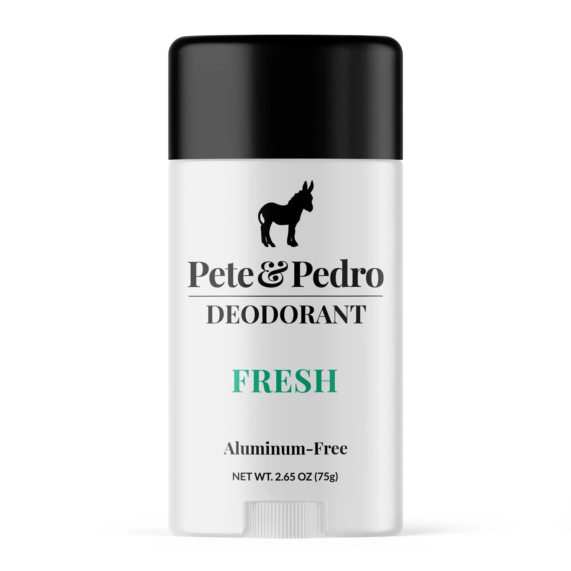Pete & Pedro Natural Deodorant Aluminum-Free Eucalyptus & Spearmint 2.65 oz | Sensitive Skin & Odor Control — d) Fresh Natural Deodorant