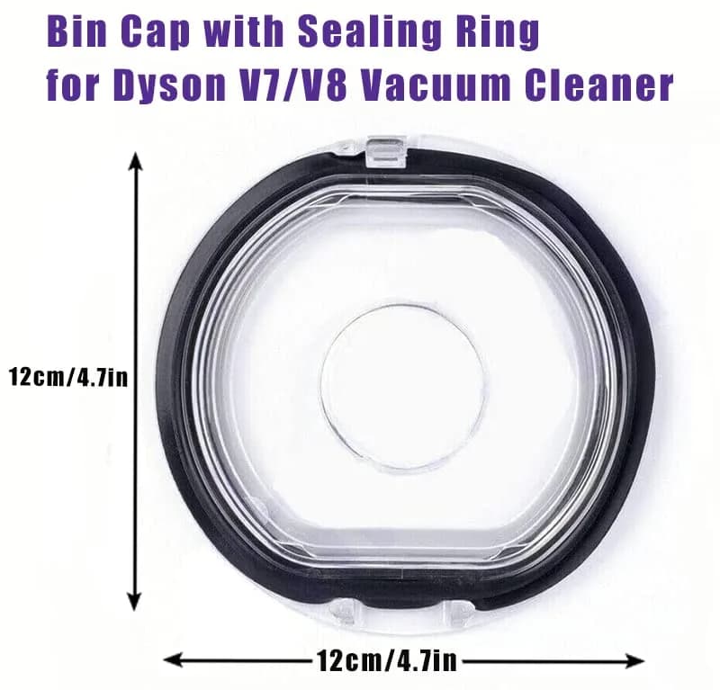 Chuancheng Dust Bin Lid Cap for Dyson V7 V8 Vacuum Cleaner Replacement Cover with Sealing Ring thumbnail 5