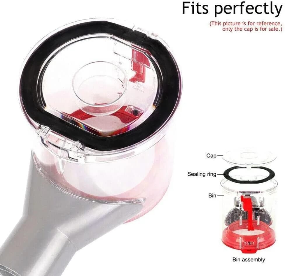Chuancheng Dust Bin Lid Cap for Dyson V7 V8 Vacuum Cleaner Replacement Cover with Sealing Ring thumbnail 6