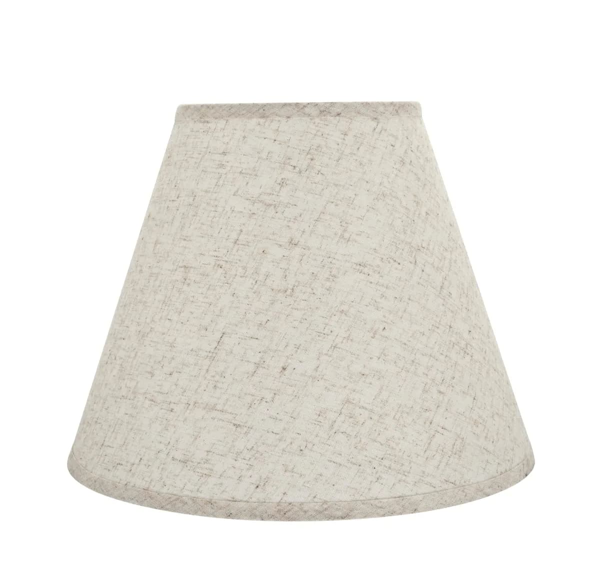 Aspen Creative 32291A Empire Shaped Lamp Shade in Flaxen | Transitional Hardback 14" Wide — Flaxen