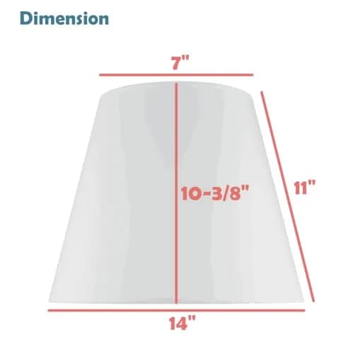Aspen Creative 32291A Empire Shaped Lamp Shade in Flaxen | Transitional Hardback 14" Wide thumbnail 4