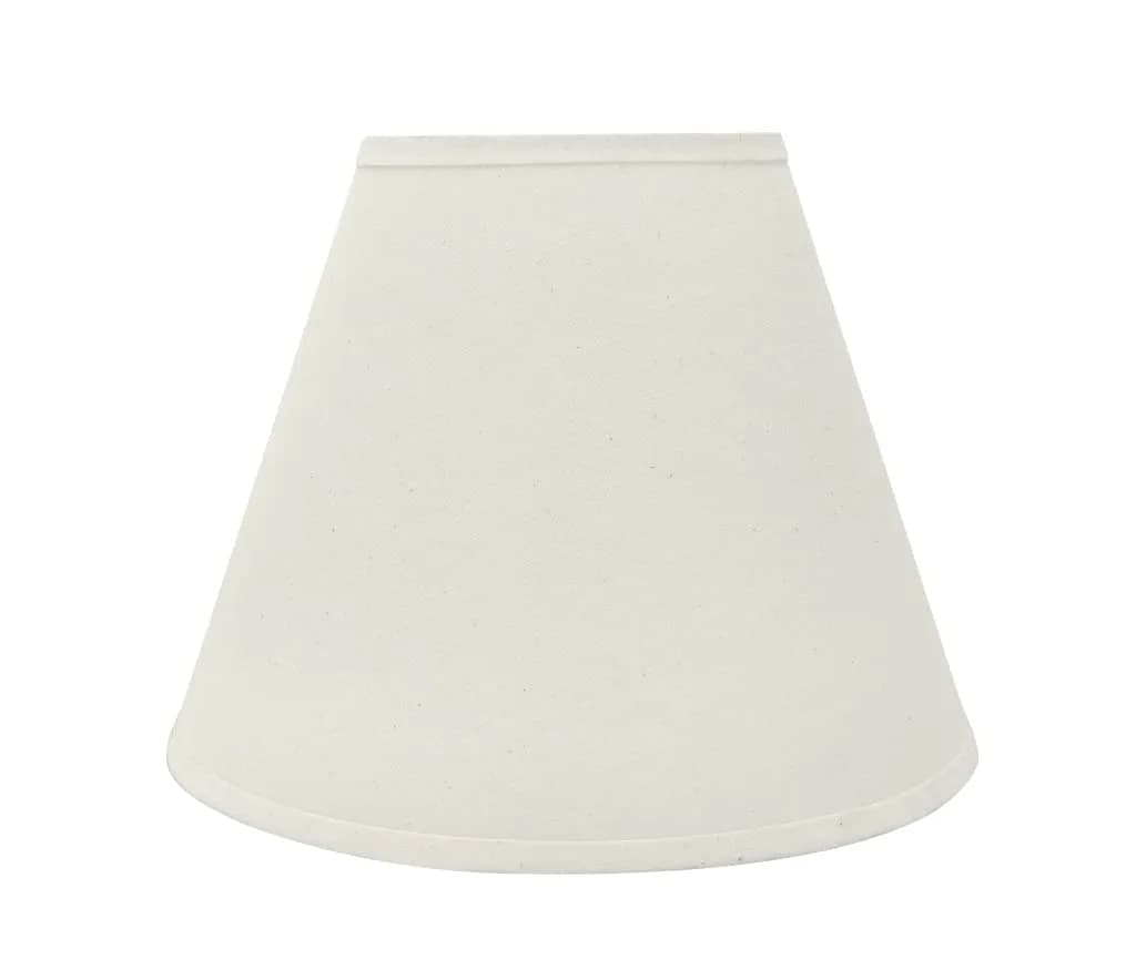 Aspen Creative 32291A Empire Shaped Lamp Shade in Flaxen | Transitional Hardback 14" Wide — Off White