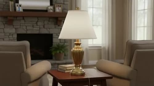 Aspen Creative 32290A Off White Linen Empire Lampshade 14" | Transitional Hardback Shade thumbnail 6