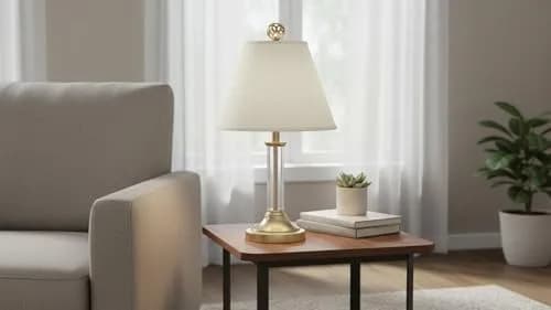Aspen Creative 32290A Off White Linen Empire Lampshade 14" | Transitional Hardback Shade thumbnail 7