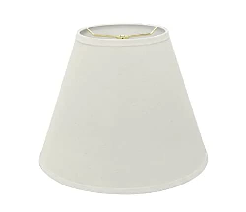 Aspen Creative 32290A Off White Linen Empire Lampshade 14" | Transitional Hardback Shade thumbnail 2
