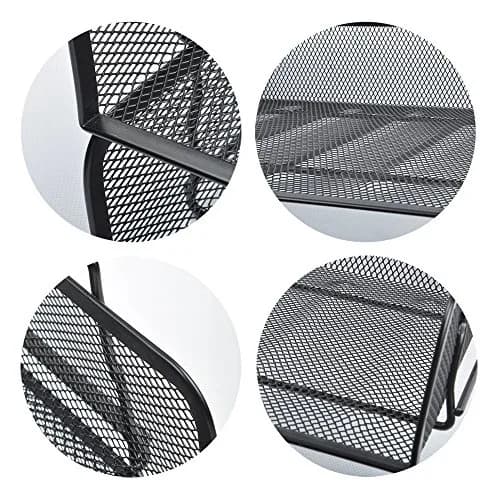 EASEPRES 4 Pack Stackable Desk Paper Tray, Metal Mesh Desktop Document Letter File Organizer for Office Home School, 13.5'' L x 9.75'' W x 11'' H, Black thumbnail 5