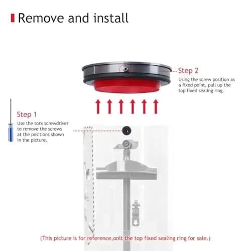 Chuancheng Dust Bin Top Fixed Sealing Ring for Dyson V11 V15 SV14 SV15 SV22 Vacuum Cleaner | Replacement Part with Torx Screwdriver thumbnail 5