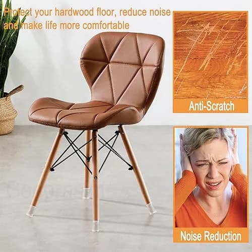 Conprasim Small Silicone Chair Leg Floor Protectors 24-Pack | Protects Hardwood Floors, Prevents Scratches & Noise thumbnail 4