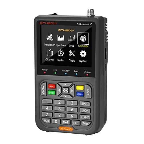 GTMEDIA V8 Finder2 Satellite Finder with 3.5" HD LCD Screen & Carrying Bag | Digital FTA DVB-S/S2/S2X Signal Meter for Dish Alignment thumbnail 1