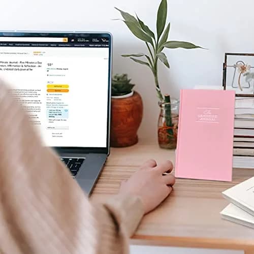 GOSSIP FOX Pink Gratitude Journal for Happiness & Reflection | 182 Pages (5 x 8 Inches) thumbnail 5