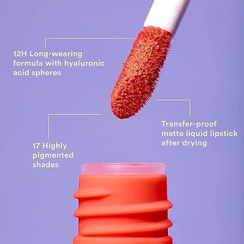 3INA Longwear Lipstick - 257 Wine Red | Matte, Transfer-Proof, 0.2 oz thumbnail 3