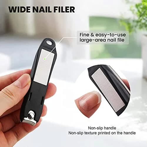 Ongle Precision Nail Clippers with Catcher & Filer, 9.1cm (3.6in) Stainless Steel | Professional Manicure Tools thumbnail 5