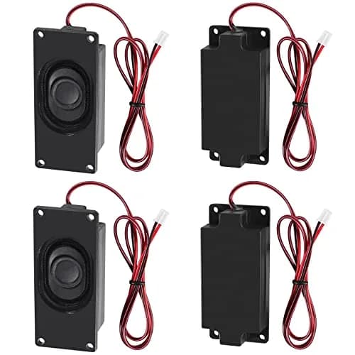 DWEII Mini Speaker 3 Watt 8 Ohm Rectangular Plastic | 4-Pack with JST-PH2.0 Interface thumbnail 1