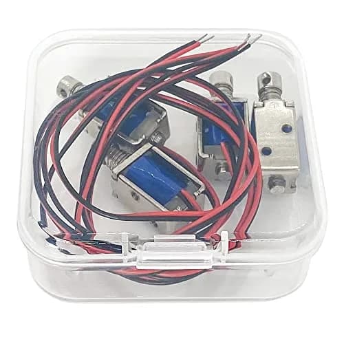 QINIZX 12V Micro Push Pull Solenoid Electromagnet Linear Actuator | 4mm Stroke, Metal Body, Instant Use thumbnail 7