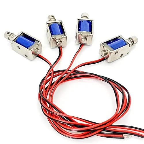 QINIZX 12V Micro Push Pull Solenoid Electromagnet Linear Actuator | 4mm Stroke, Metal Body, Instant Use thumbnail 3