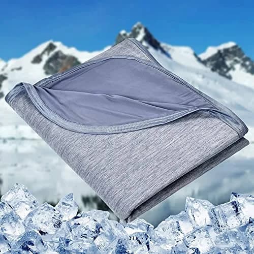 HOMFINE Cooling Blanket for Hot Sleepers King Size | Reversible Double-Sided Design with Q-Max 0.439 for Instant Cool thumbnail 1
