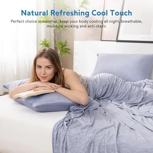 HOMFINE Cooling Blanket for Hot Sleepers King Size | Reversible Double-Sided Design with Q-Max 0.439 for Instant Cool thumbnail 2
